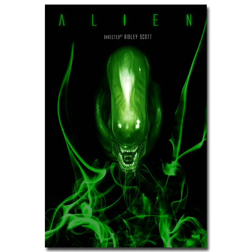 Картина из шелковой ткани Alien vs Predator 3 13x20 24x36 дюймов настенные картины для декора