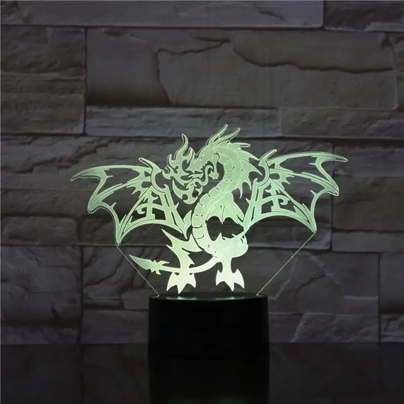 Новинка 3D лампа Иллюзия Ночник светильник Светодиодный USB RGB многоцветный