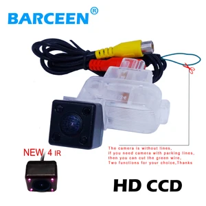 Оригинальная Автомобильная камера заднего вида для движения задним ходом, 4 ИК-лампы, авто провод, стекло, Материал линз, адаптируется для Mazda 6M 6 2014