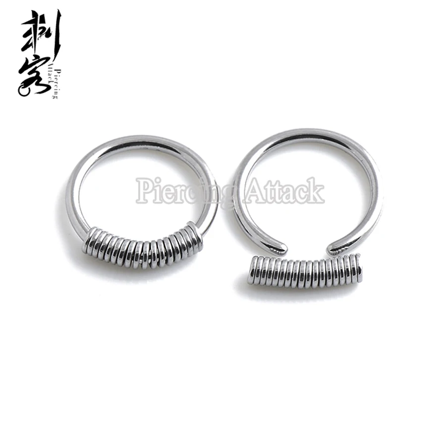 Стальная пружинная проволока невыпадающее кольцо BCR ювелирные изделия для