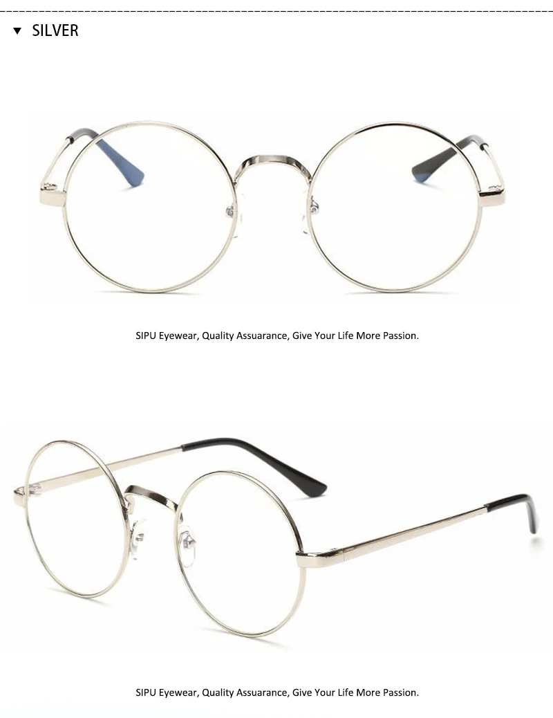 Круглый Очки Рамки S для Для женщин Брендовая Дизайнерская обувь Солнцезащитные очки для женщин Рамки прозрачные линзы Гарри Поттер Очки Gafas Ретро прозрачный Очки