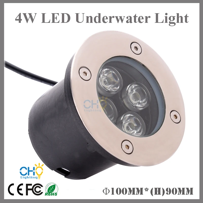 Подземный светильник светодиодный 4 Вт белый теплый встраиваемый