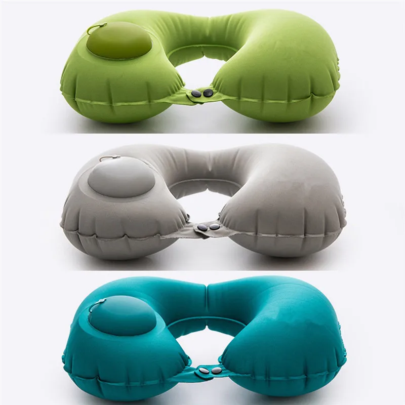 Функциональная надувная подушка для шеи u-образная путешествий воздушная отдыха