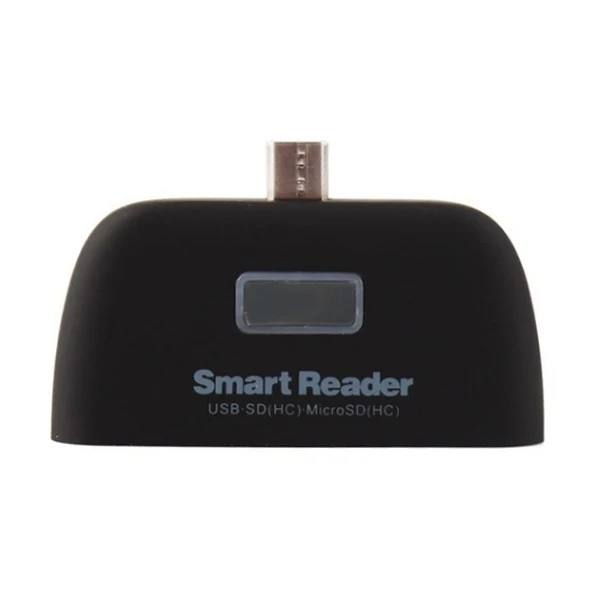 4 в 1 OTG/TF/SD считыватель смарт карт адаптер Micro USB зарядный порт для Android