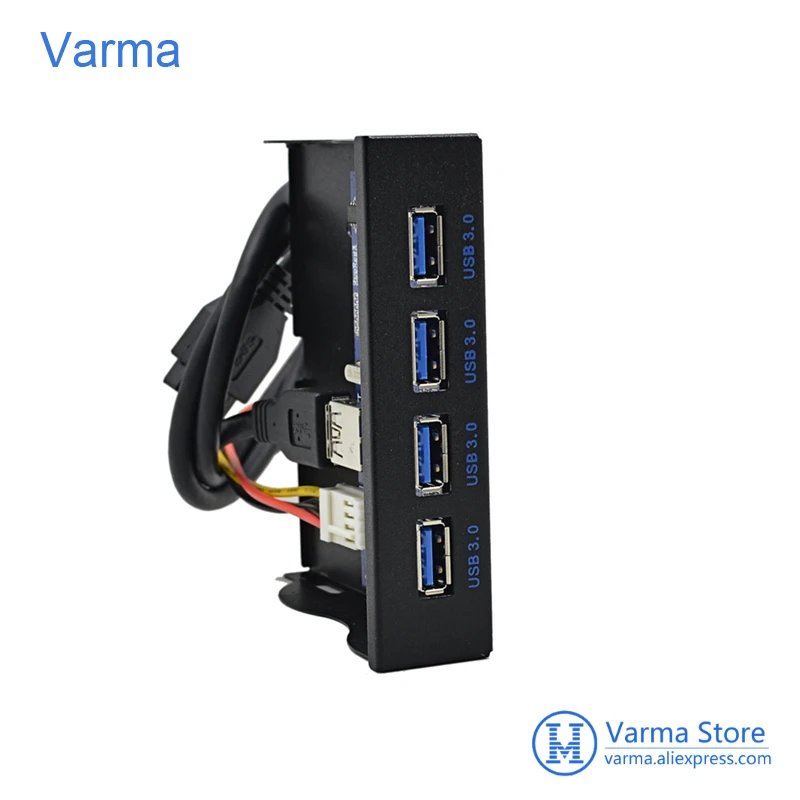 Varma 4 порта USB 3 0 Передняя панель USB3.0 концентратор адаптер кронштейн комбо с 15 Pin SATA