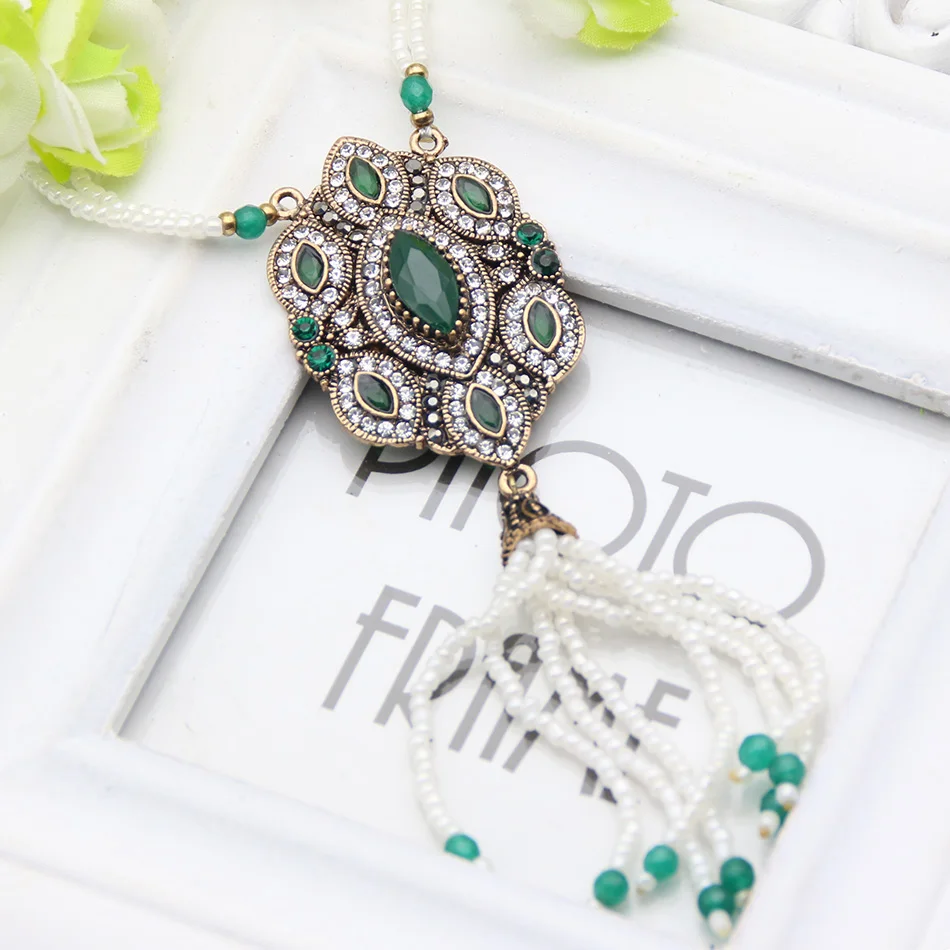 Классическое длинное ожерелье с кисточками в стиле Arabesque турецкое женское