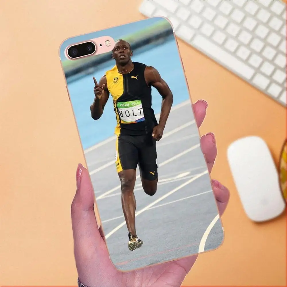 Спортивный самый быстрый человек в мире Usain болт для Samsung Galaxy Note 5 8 9 S3 S4 S5 S6 S7 S8 S9 S10