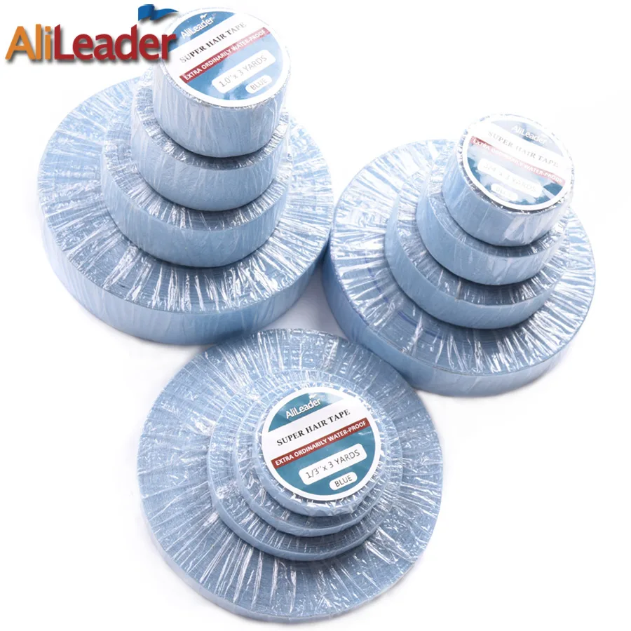 Новинка 1 рулон синяя/белая супер синяя лента Alileader для наращивания волос