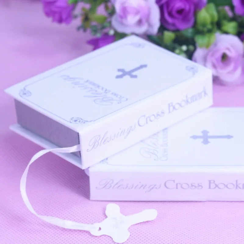 10 шт. Серебряная Крестовая закладка для свадебных торжеств детского душа первые