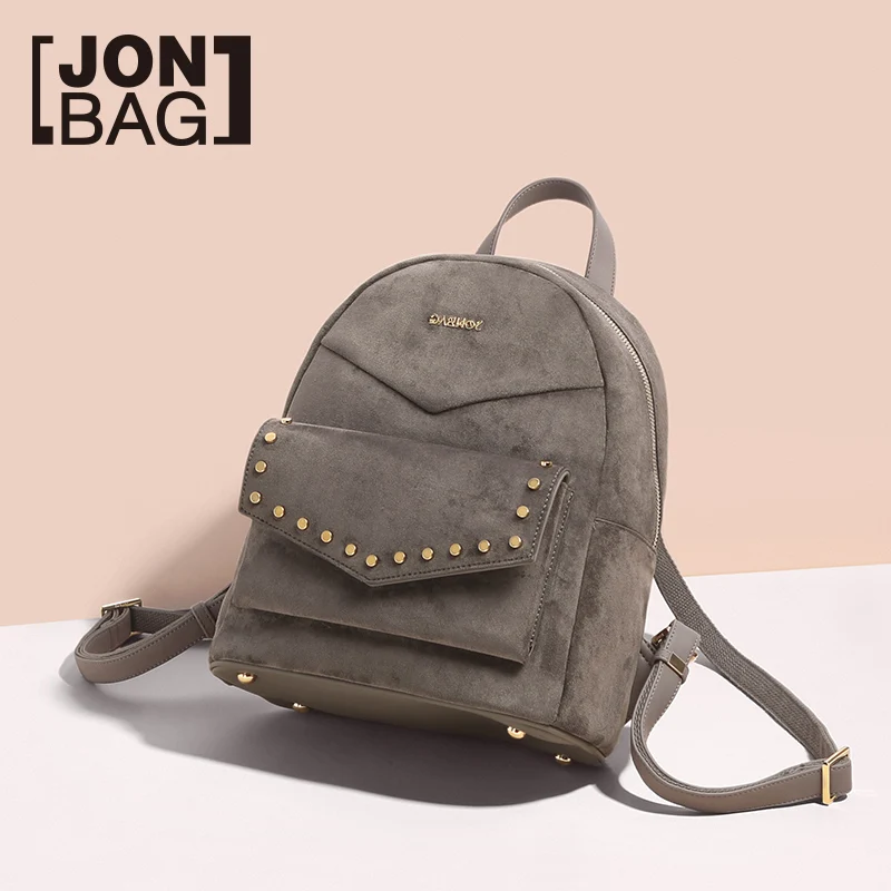 JONBAG отшлифованная двойная сумка на плечо Женская 2019 новый маленький рюкзак