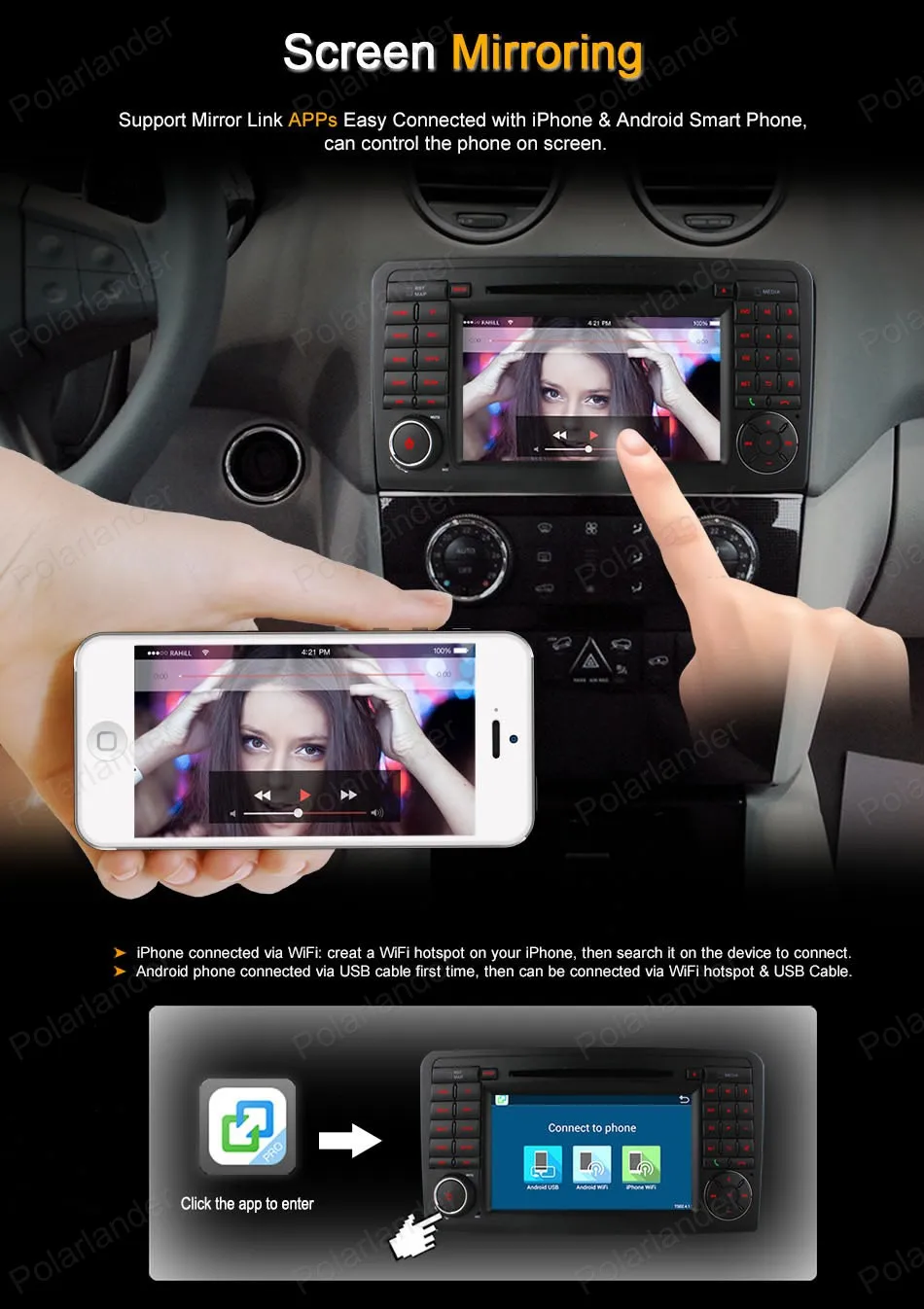7 дюймовый автомобильный DVD плеер с радио Android 4 Для M/ercedes ML W164 W300 ML350 ML450 ML500 GL X164 G320