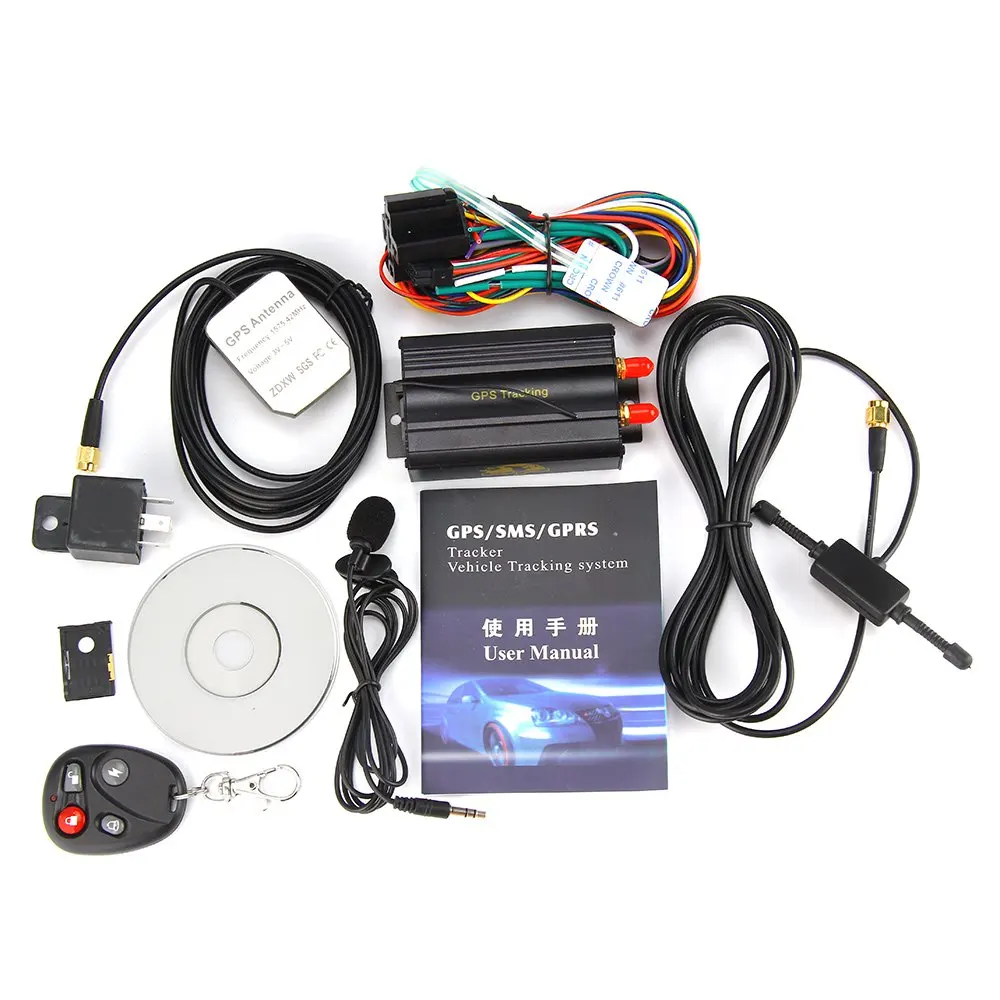 TK103B gps трекер SMS автомобильный gprs-трекер локатор sim-карта памяти SD сети Удаленный