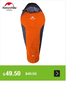 Naturehike открытый кемпинг хлопок спальный мешок Сверхлегкий портативный водонепроницаемый мумия сплайсинга один ленивый мешок