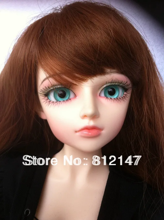 Бесплатная доставка 1/3 (58 см) BJD кукла (включая глаза парики и макияж) Женская |