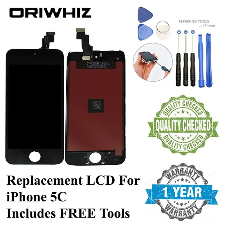ORIWHIZ LCD For iPhone 5C 5S 6S 8 Display Touch Screen With Digitizer Replacement Assebmbly Frame | Мобильные телефоны и