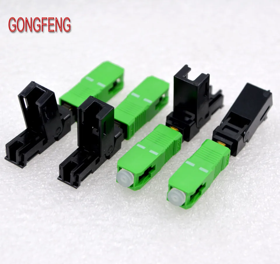 GONGFENG 100 шт. Новый волоконно оптический Быстрый коннектор SCAPC FTTH самоходный