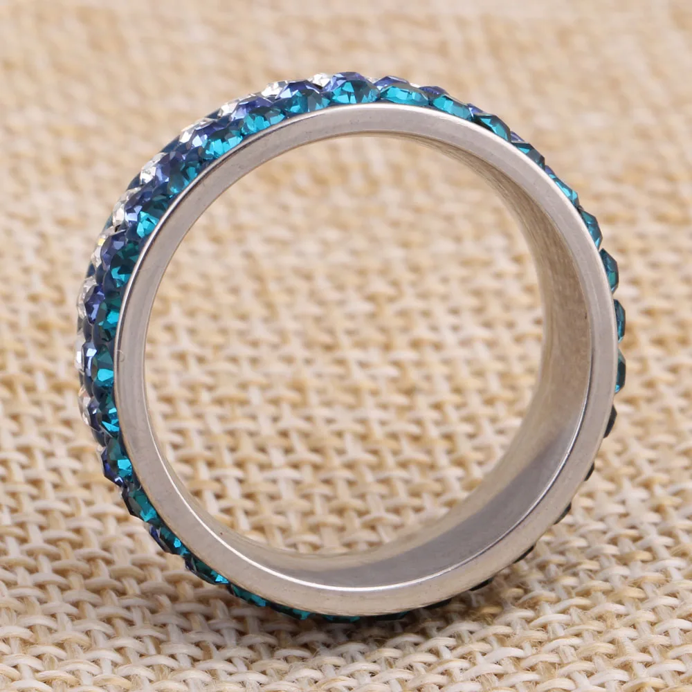 Бесплатная доставка Оптовая продажа модное кольцо из нержавеющей стали цвет