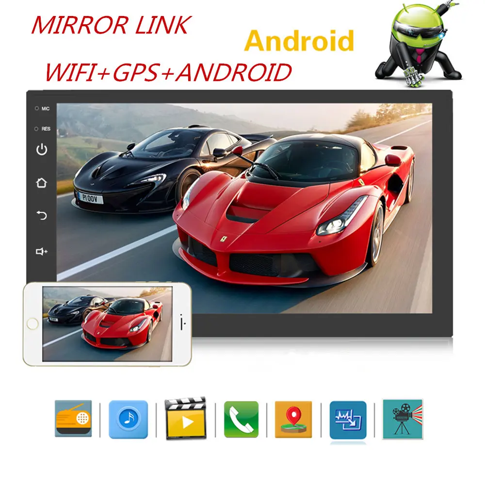 Wetowe 2 din 7 &quotавтомобильное радио Android система автомобильный мультимедийный Bluetooth