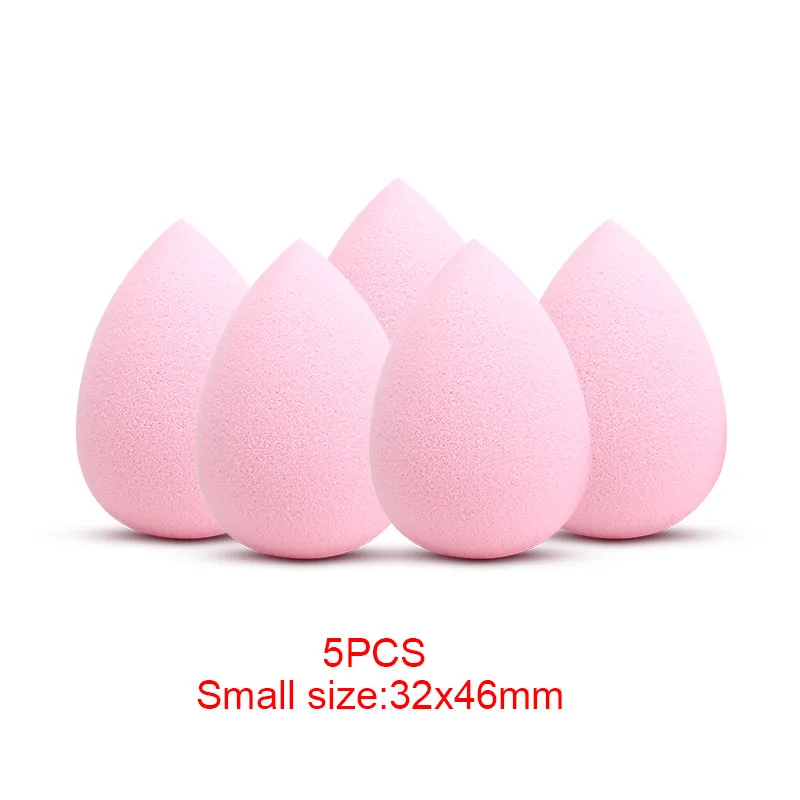 Small Pink Cocute макияж 5 шт./компл. губка основа для Макияжа Косметический слойка порошка гладкая Красота косметический спонж для макияжа, Красота Инструменты подарки - Цвет: Small Pink