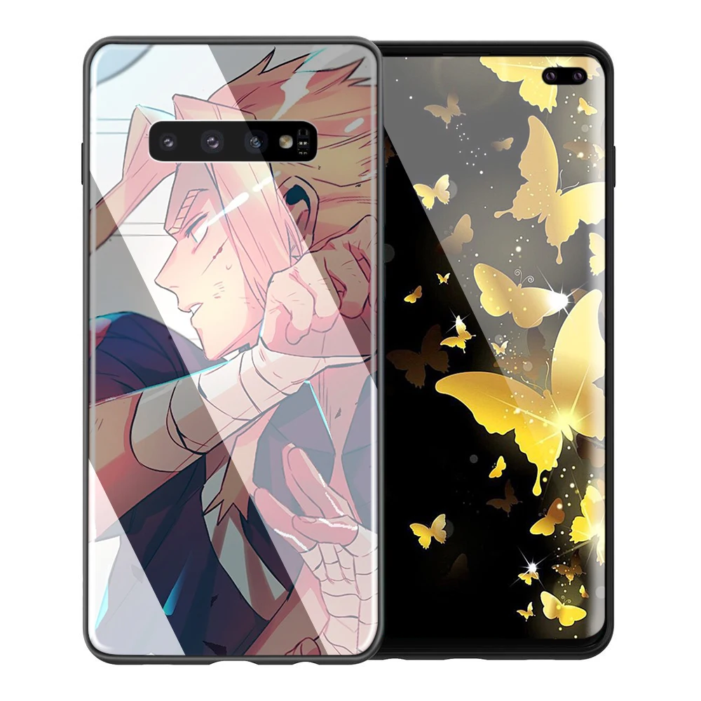 TG10 Lavaza с героями из мультфильма «Мой Boku без герой Стекло ТПУ чехол для samsung Note 8 9 S7 S8 S9 S10 A10 A20 A30 A40 A50 A60 A70 Edge Plus - Цвет: TG10