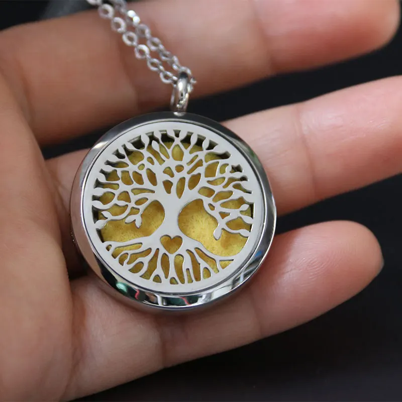 Ожерелье с подвеской Древо жизни из нержавеющей стали лазерной гравировкой 1 шт.