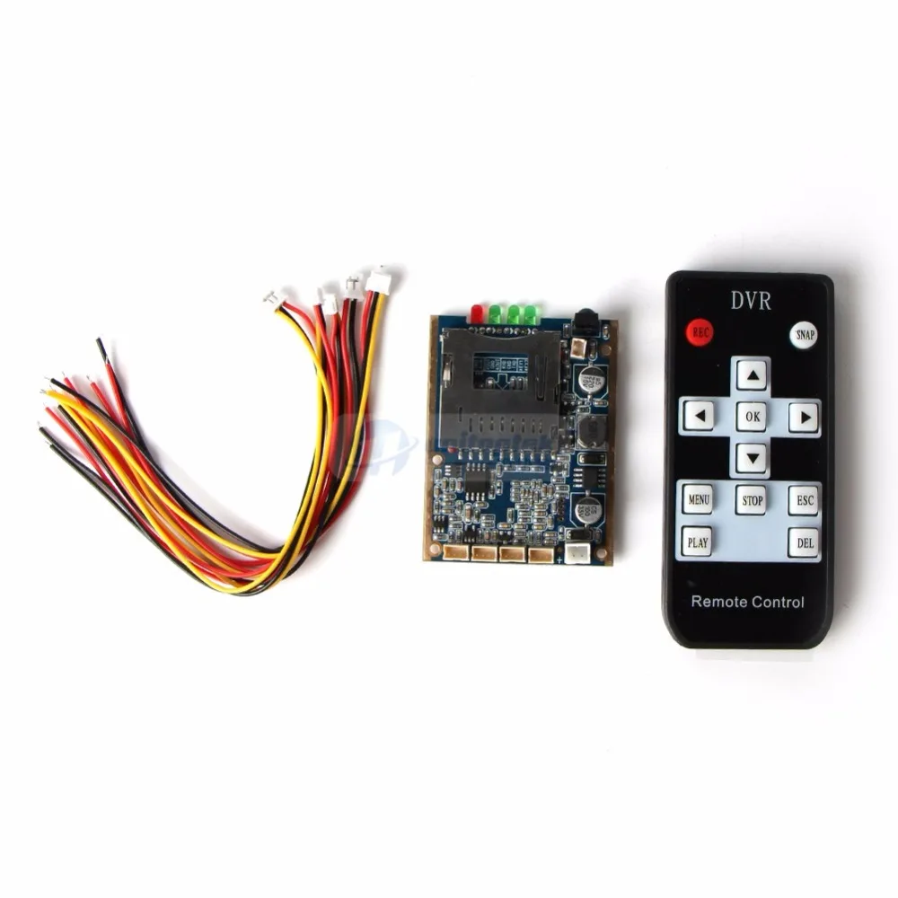 Мини видеорегистратор в реальном времени 1CH HD печатная плата D1 30fps поддержка SD