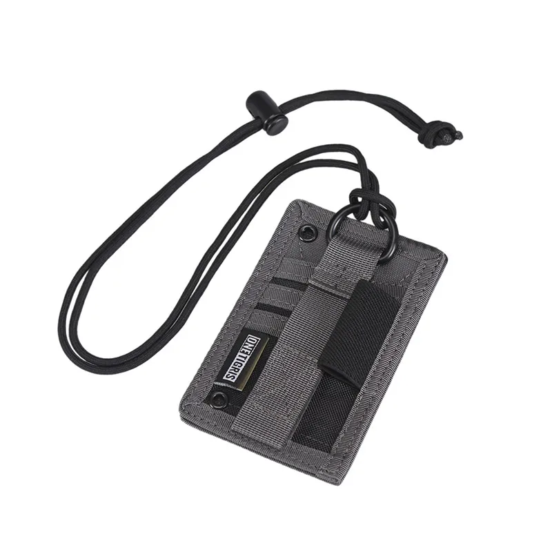 OneTigris Army Fan Tactical ID Card Case Patch Neck Lanyard and Credit Card Organizer ID Card Holder