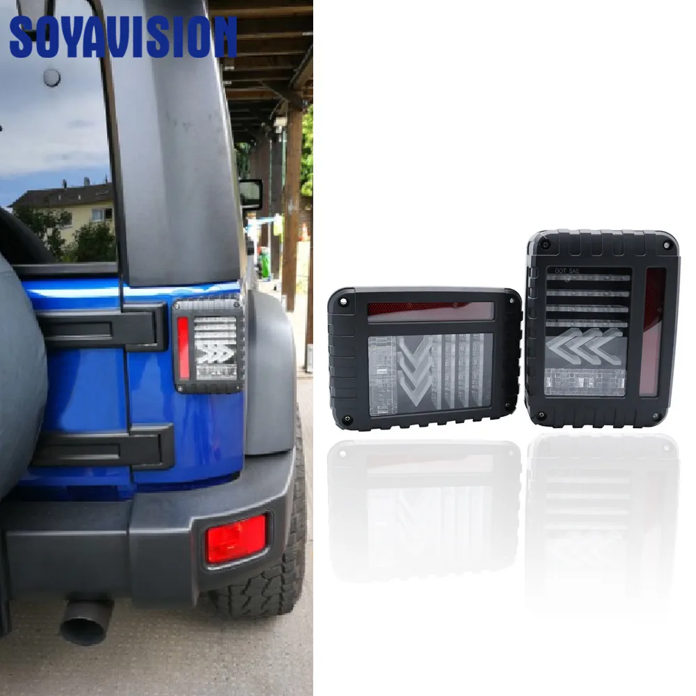 Светодиодный задний фсветильник рь для Jeep Wrangler 2007 2017 JK JKU|Фара авто в сборе| |