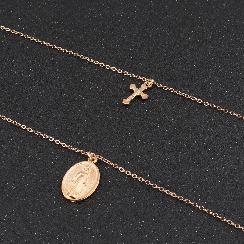 Btuamb панк двухслойные массивные ожерелья Femme Bijoux Золотой Серебряный цвет большой