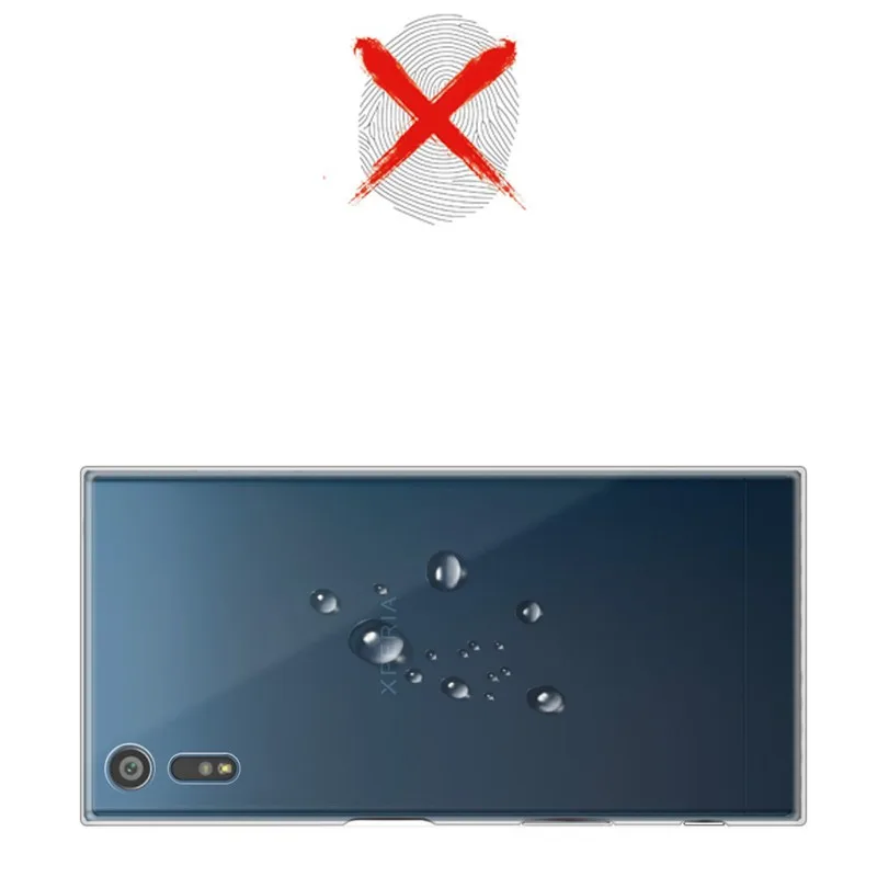 Ультратонкий Прозрачный чехол для телефона Sony Xperia XZ/XR/L1 бампер силиконовый