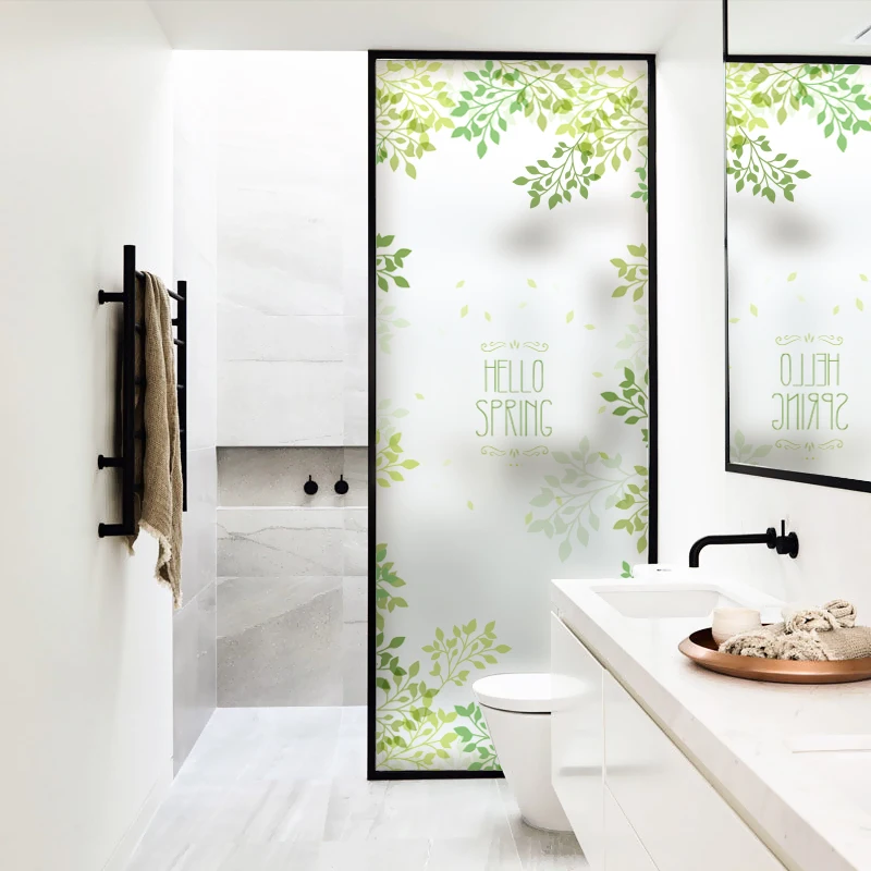 DICOR Static Cling Window Film Frosted Opaque Privacy Stained Glass Sticker Home Decor Digital Print BLT1237 | Дом и сад