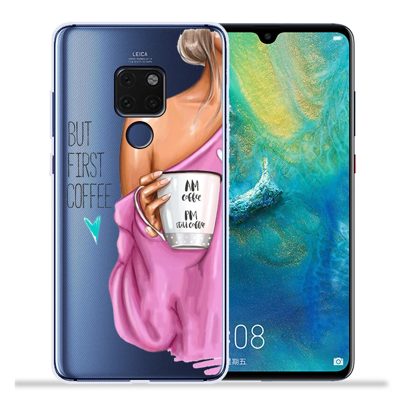 Модный чехол для телефона на высоком каблуке для девушек и женщин huawei mate 20 Lite Pro mate 9 10 Lite Pro Nova 2 Plus Nova3 Nova3i задняя крышка Etui - Цвет: 12