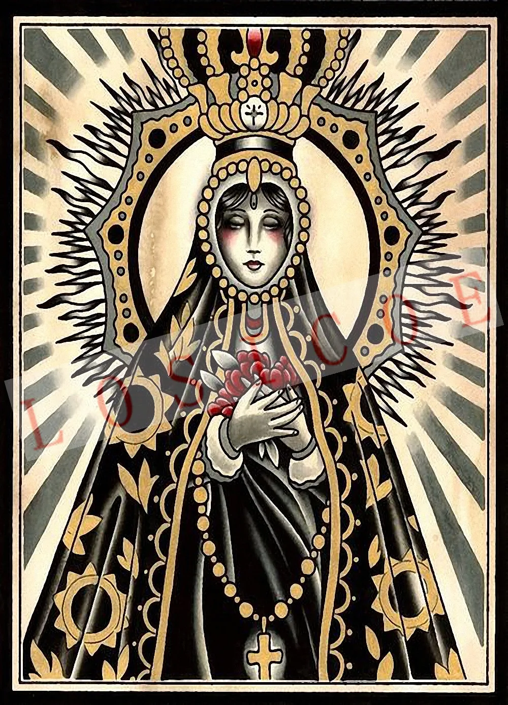 HD винтажная крафт-бумага струйный принт постер тату дизайн настенная наклейка