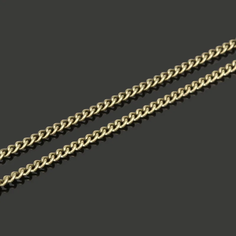 Ожерелье для ювелирных изделий Античная бронзовая кабельная цепь с застежкой