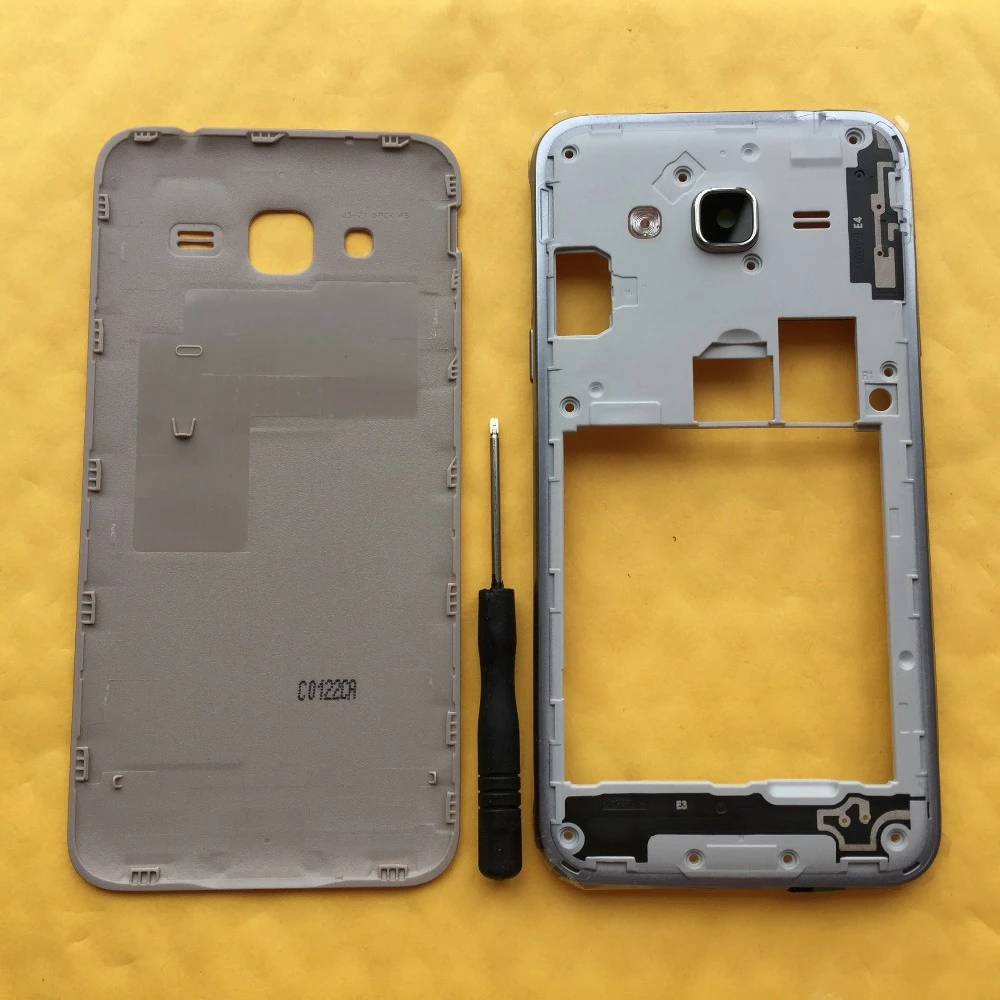 Корпус Корпуса корпуса для Samsung J3 2016 J320 J320F J320H J320FN оригинальный телефон Новая
