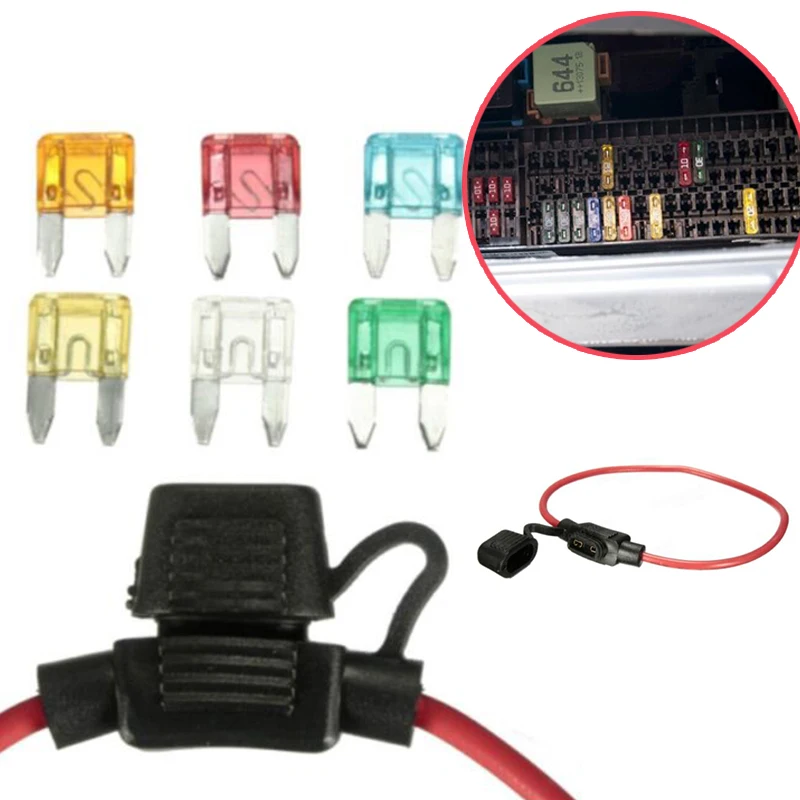 2017 Car Blade Fuse Holder 12V In-line For 5A 10A 15A 20A 25A Fuses | Автомобили и мотоциклы