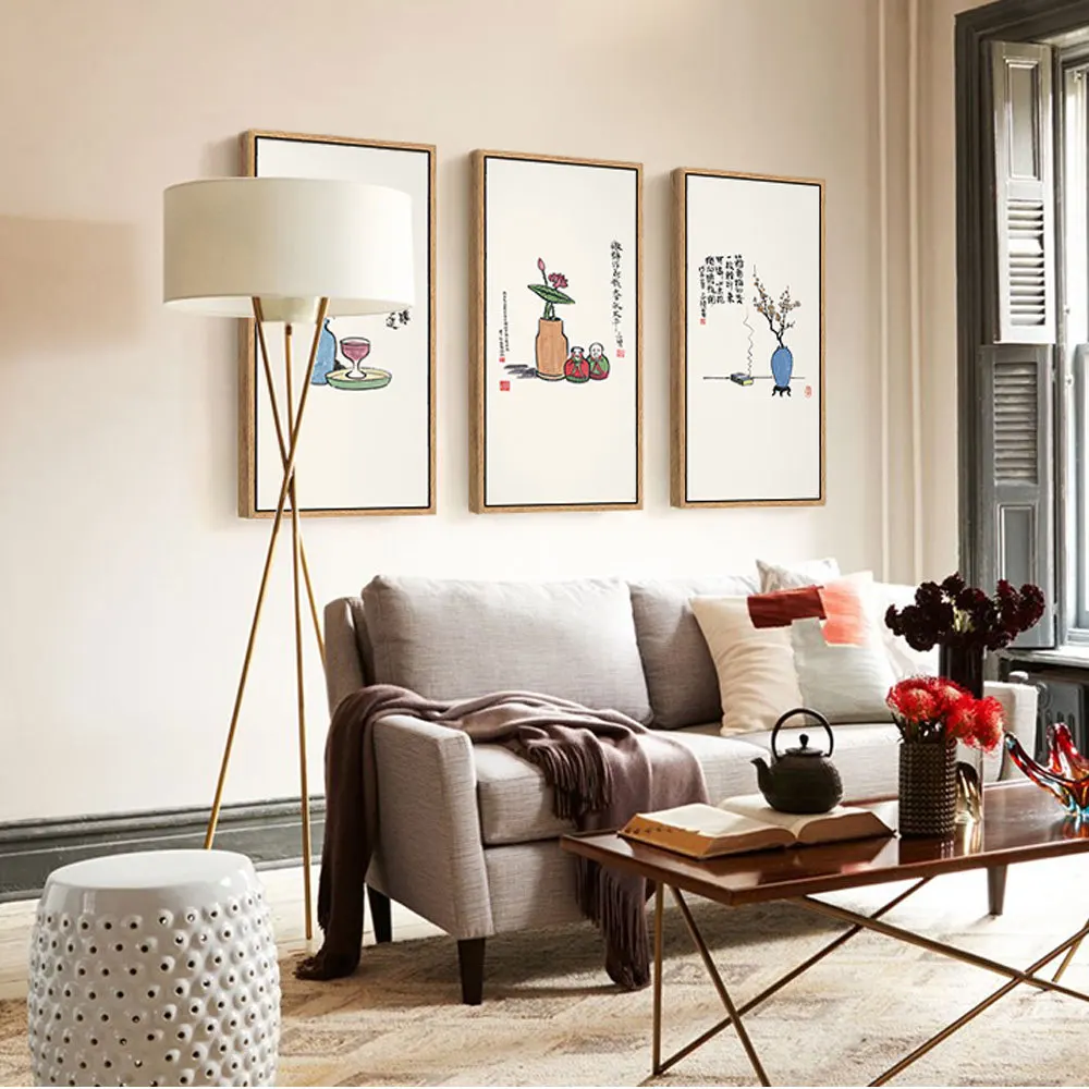 Из мультфильма Холодное сердце на Новый год в китайском Стиль 3 шт. Wall Art