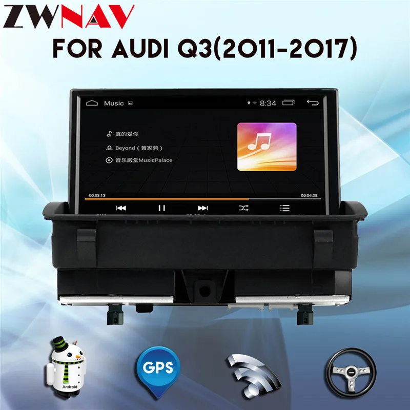 Android автомобильный мультимедийный плеер для Audi Q3 2011 2012 2013 с gps навигацией Стерео DVD USB AUX WiFi 4 ядра карта