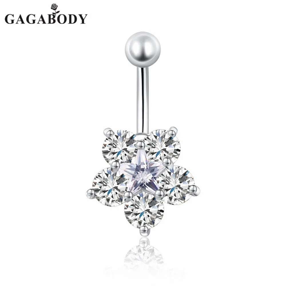 2017 Горячая Распродажа Женская пупка Кнопка Мода хирургическая стальная горный