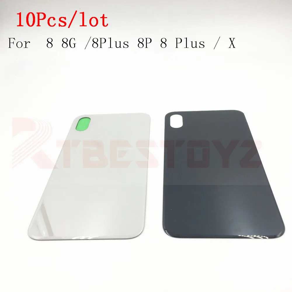 10 шт. лучшее качество Замена заднего стекла для iPhone 8 8G/8 Plus P Plus/X крышка батареи