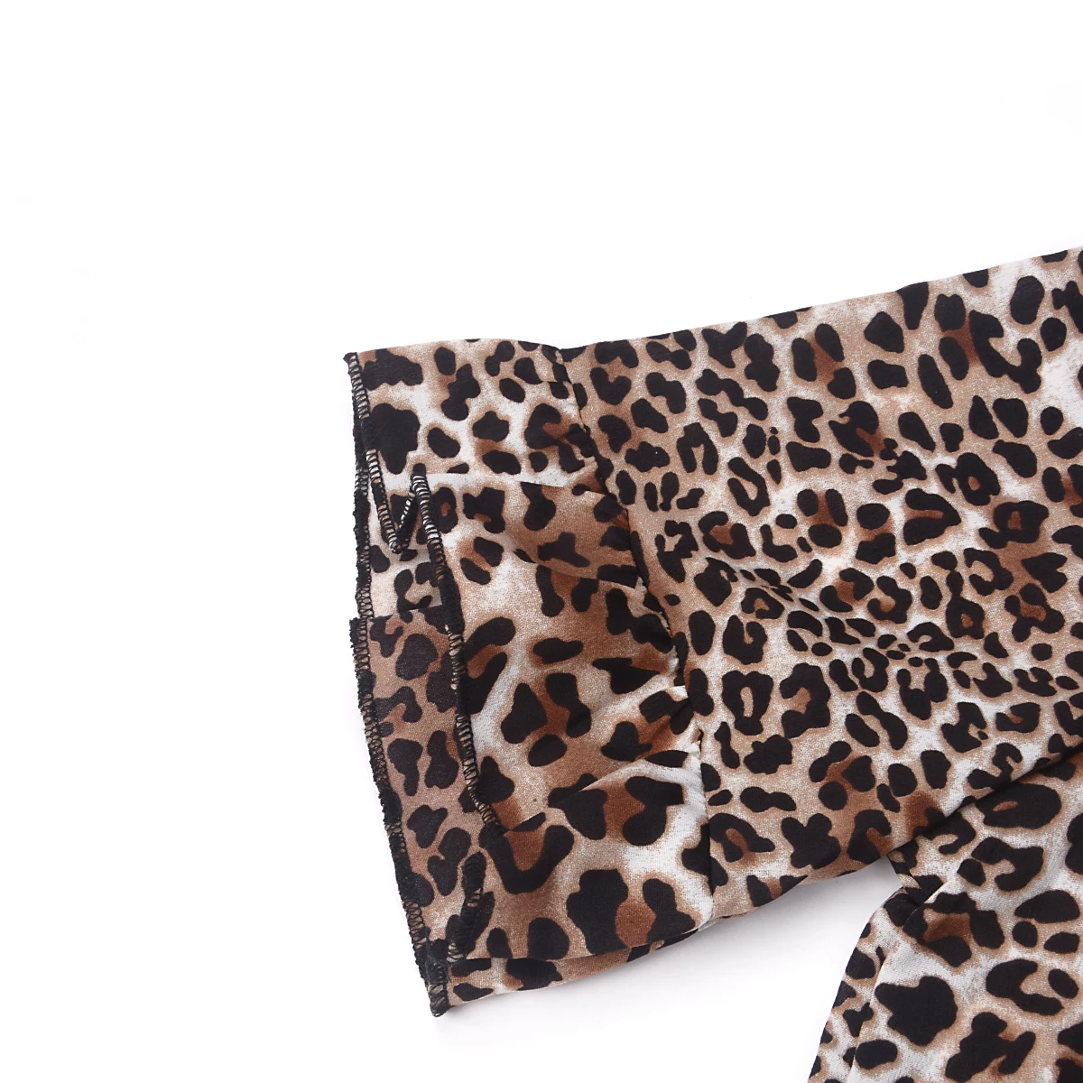 Модные летние топы для матери и дочери с леопардовым принтом облегающая