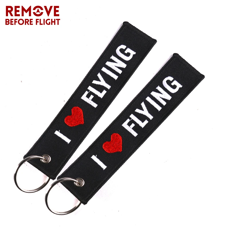 Брелок для ключей с надписью I LOVE FLYING 5 шт./лот|embroidery keychain|key holderkey ring chain |