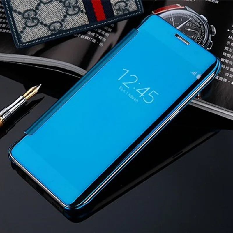 Mirror Flip Leather Case For OPPO R9 R9S PLUS Clear View Window Smart Cover F1S A59 Back |