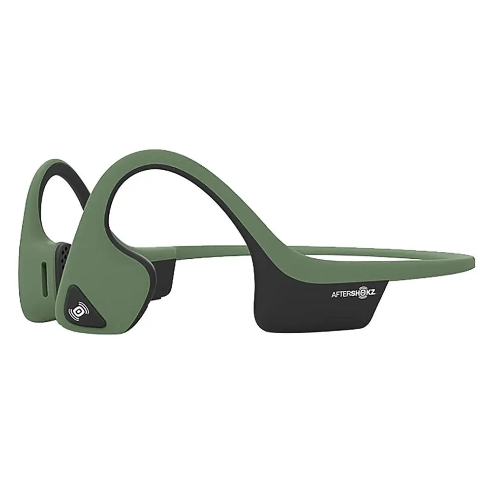 Зеленый Новейшие спортивные эргономичные Aftershokz AS650SG-BR Trekz Air открытые беспроводные наушники с костной проводимостью# A - Цвет: Зеленый