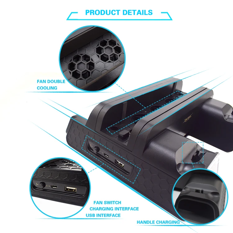 3 в 1 для PS4/PS4 Slim/PS4 PRO вертикальная подставка с двойным контроллером зарядная станция игры для sony Playstation 4 вентилятор охлаждения