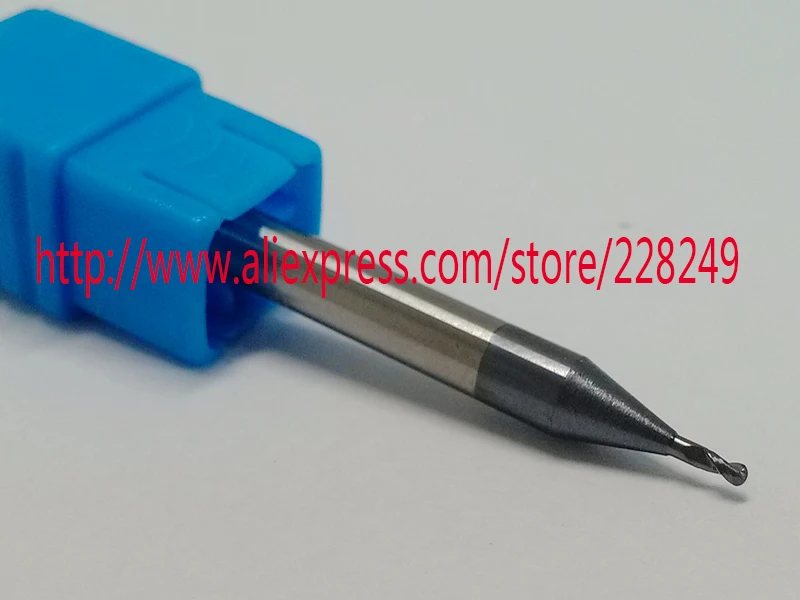 1 шт. R0.5 * 2 D6 50L HRC55 вольфрамовые твердосплавные концевые фрезы с шариковым