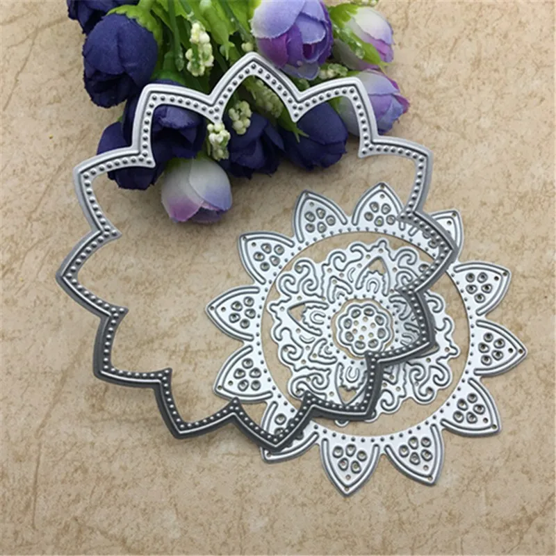 Новый цветок Doily металлические режущие штампы трафареты для DIY