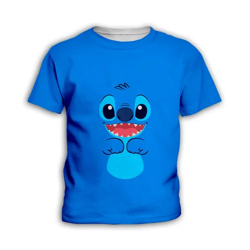 Kids t shirts Детские свитшоты с 3D рисунком аниме, тематика «Лило и Стич», детские толстовки с принтом, повседневная куртка, пальто для мальчиков, одежда для девочек, одинаковые комплекты для семьи - Цвет: Kids t shirts