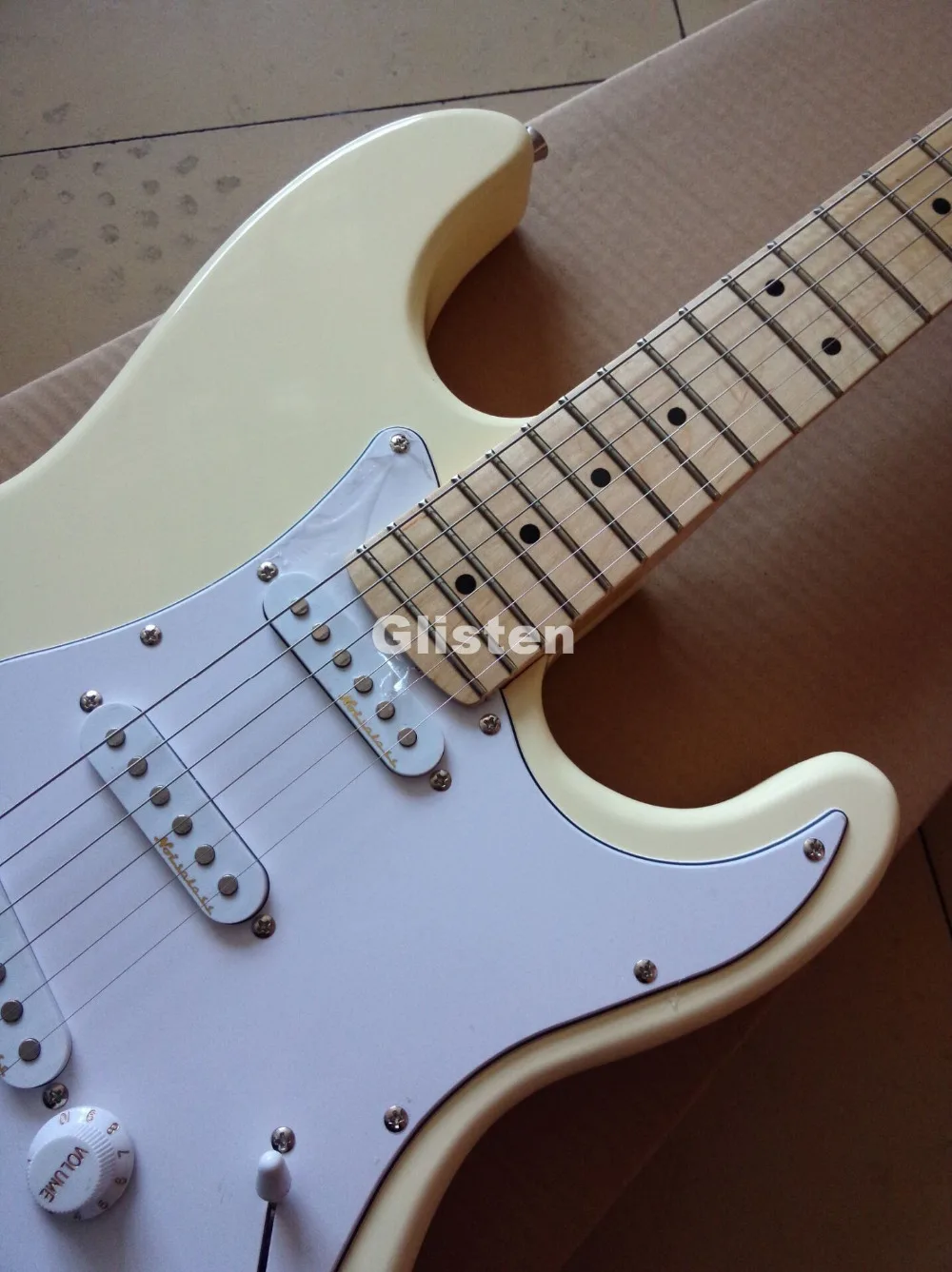 Крем st электрогитара sss сингл-звукосниматель, принимаем customsize, custom shop