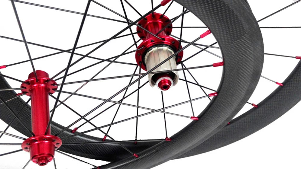406 мм/20 дюймов углеродный шоссейный велосипед Minivelo Wheelset 38 мм обод клинкера 23